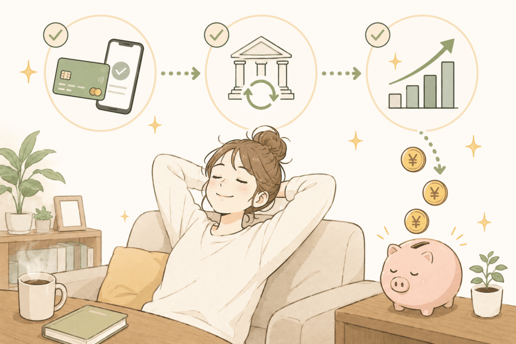 ストレスゼロ!お金が自動で溜まる「放置系」節約術3選